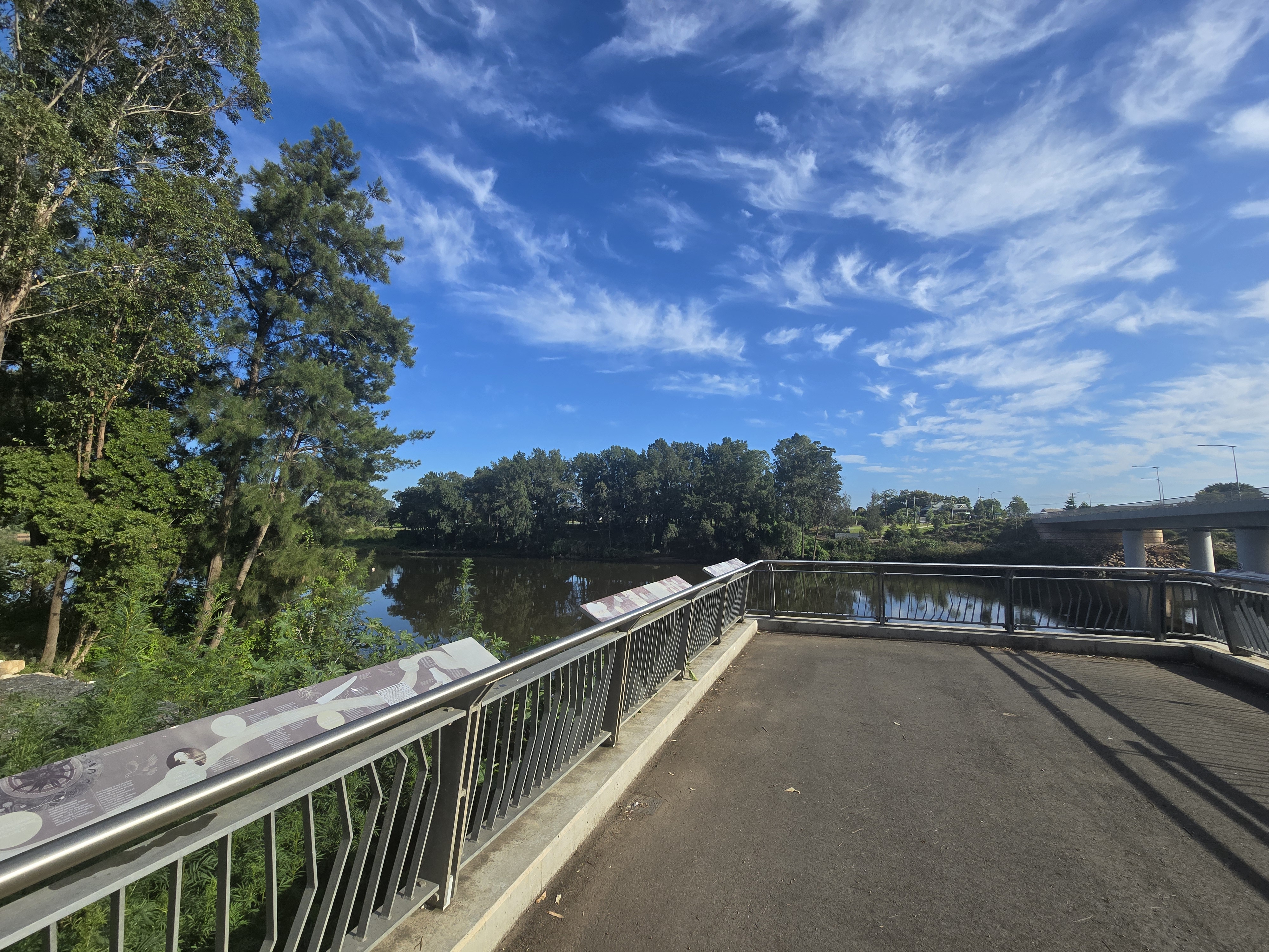 View of the Hawkesbury River near the museum site