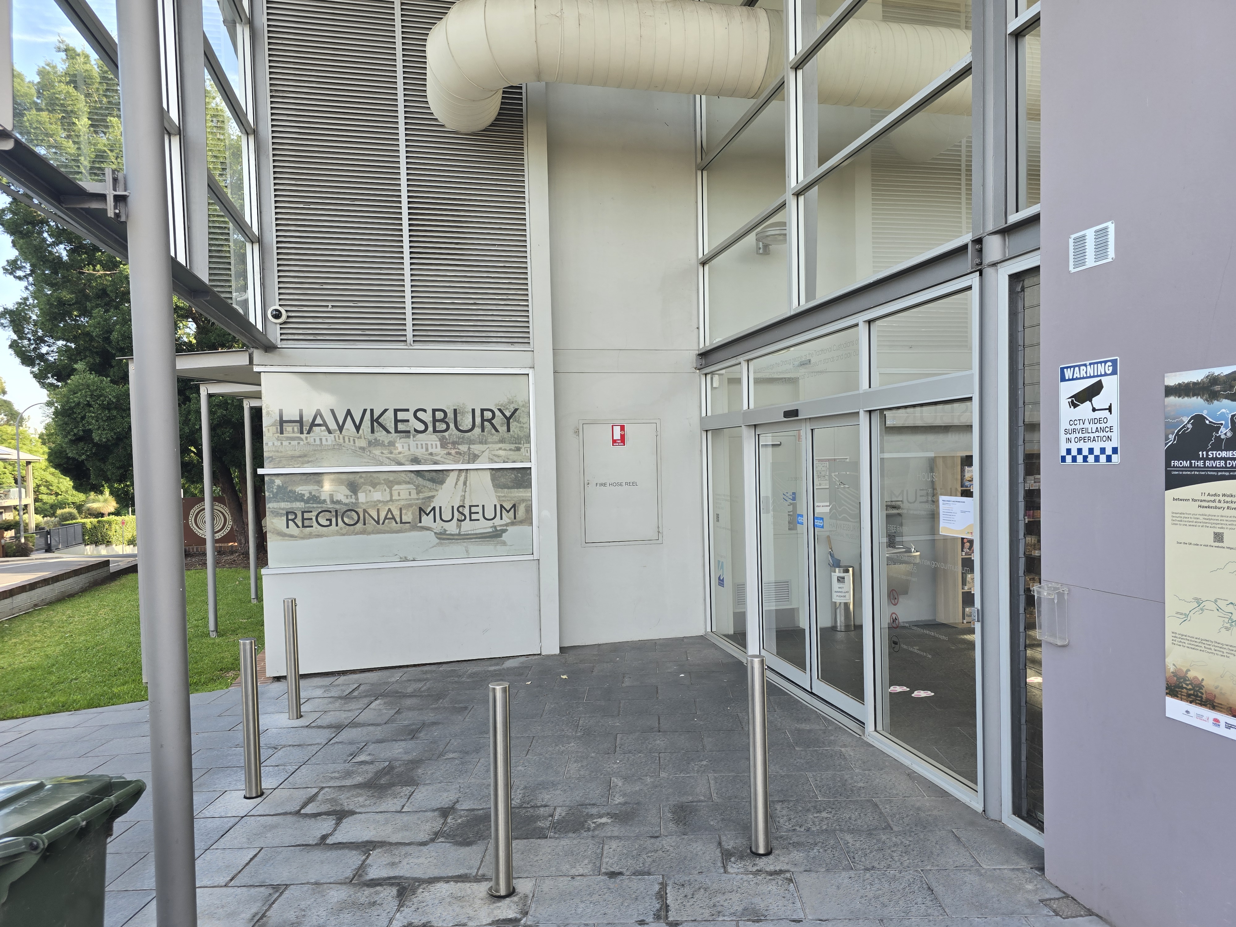 Entrance signage for Hawkesbury Regional Museum